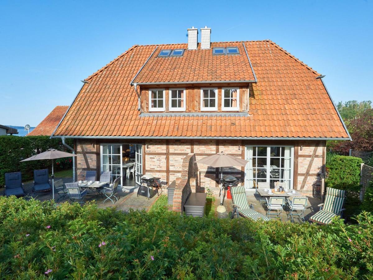 Fachwerkhaeuser Seedorf - Haushaelfte "Sophie Charlott" Mit Kamin Und Terrasse Εξωτερικό φωτογραφία